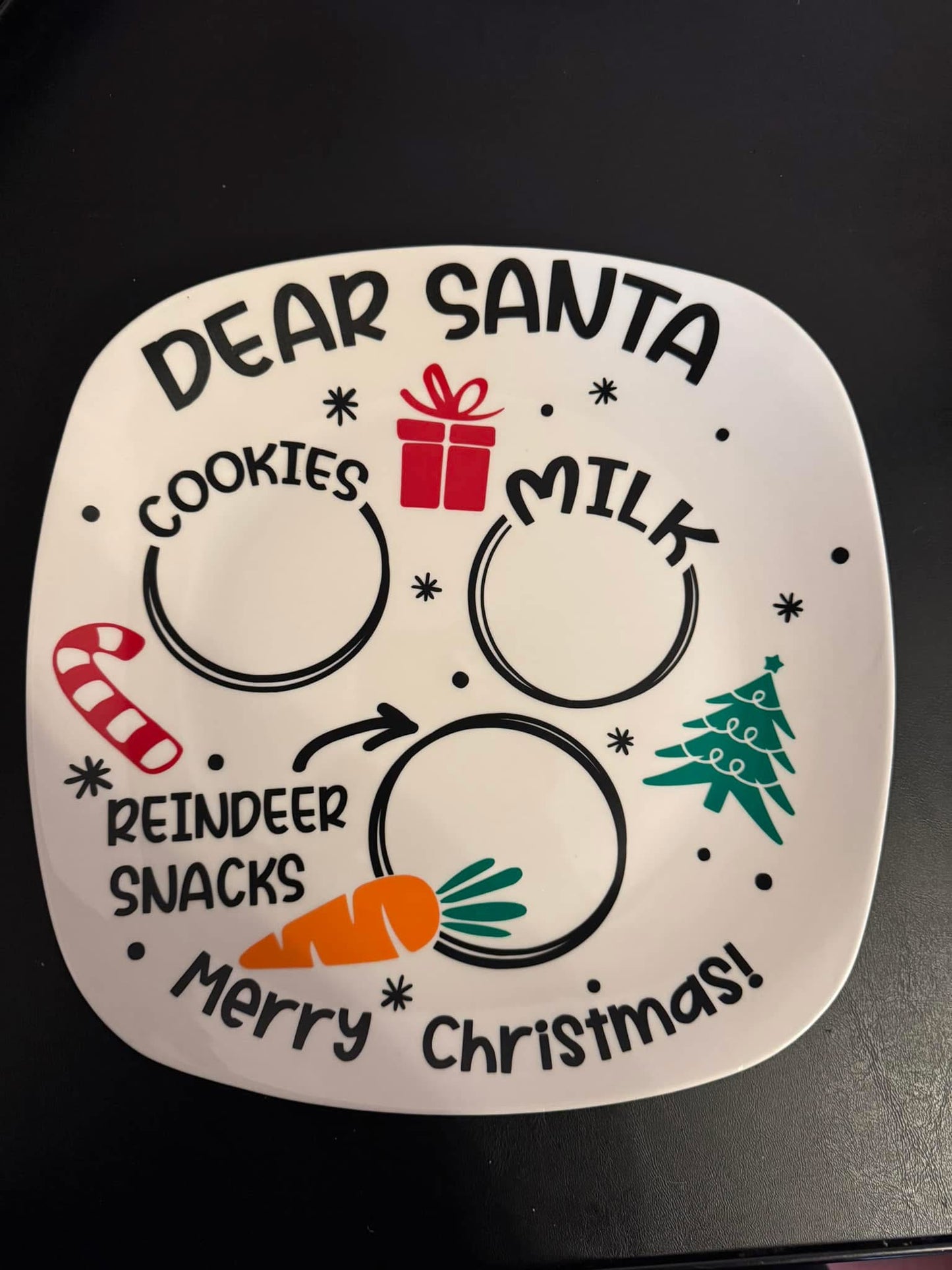 Santa Treat Plate (Made To Order)