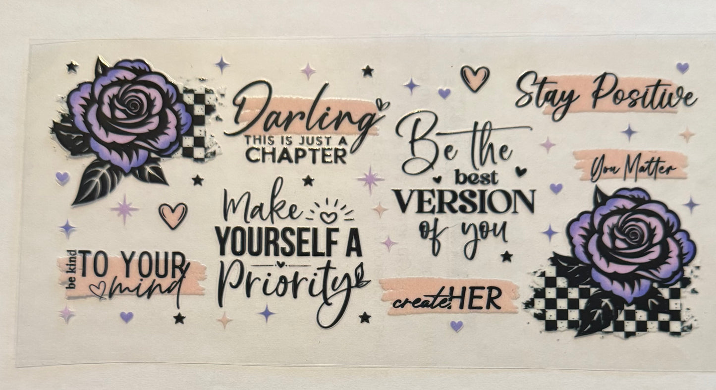 UV DTF Phrases/Sayings Wraps