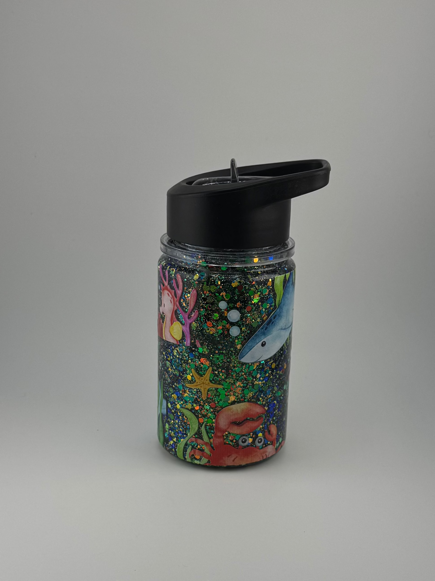 "Under The Sea" 10oz Snow Globe Water Bottle