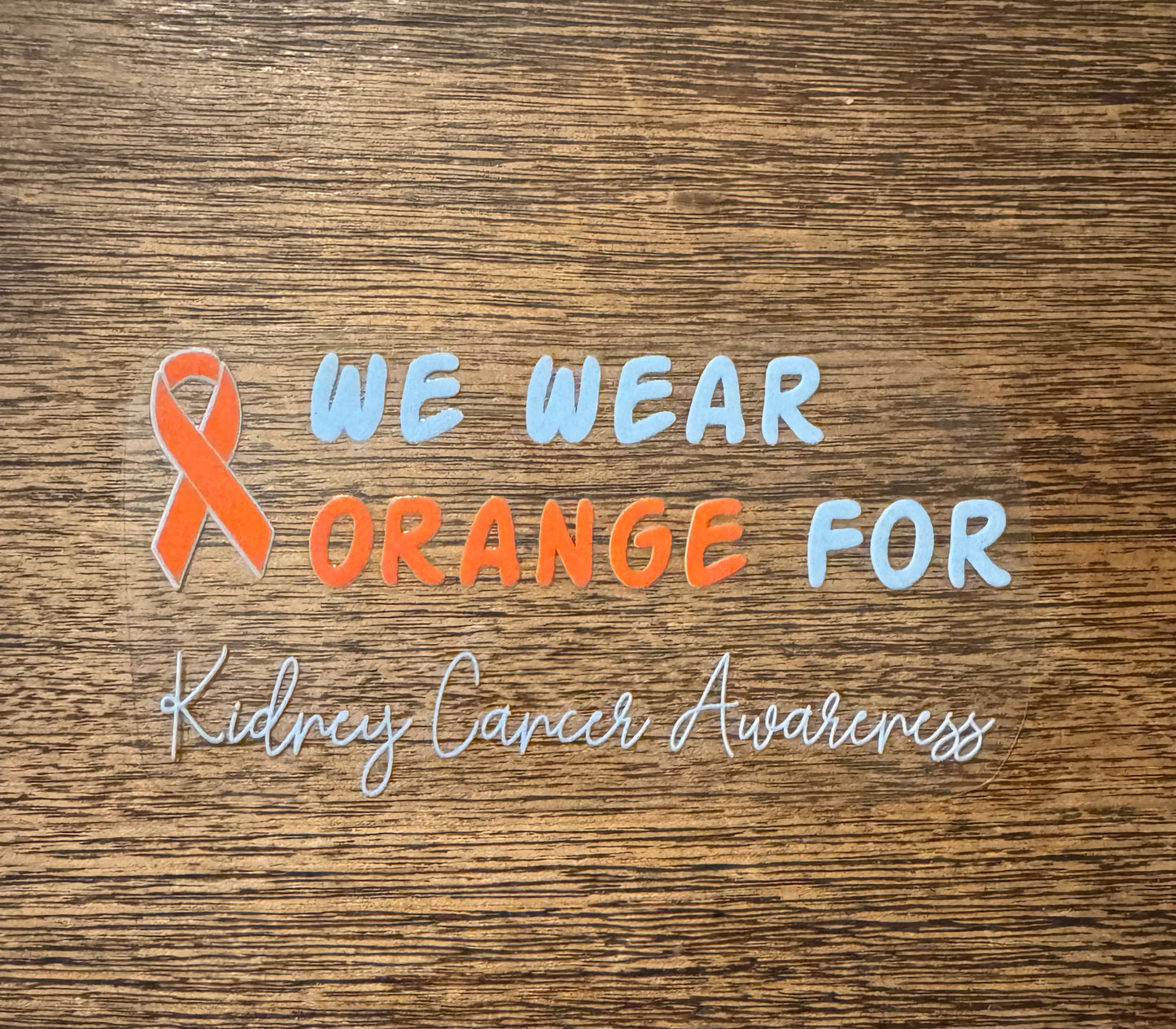 UV DTF Awareness Decals