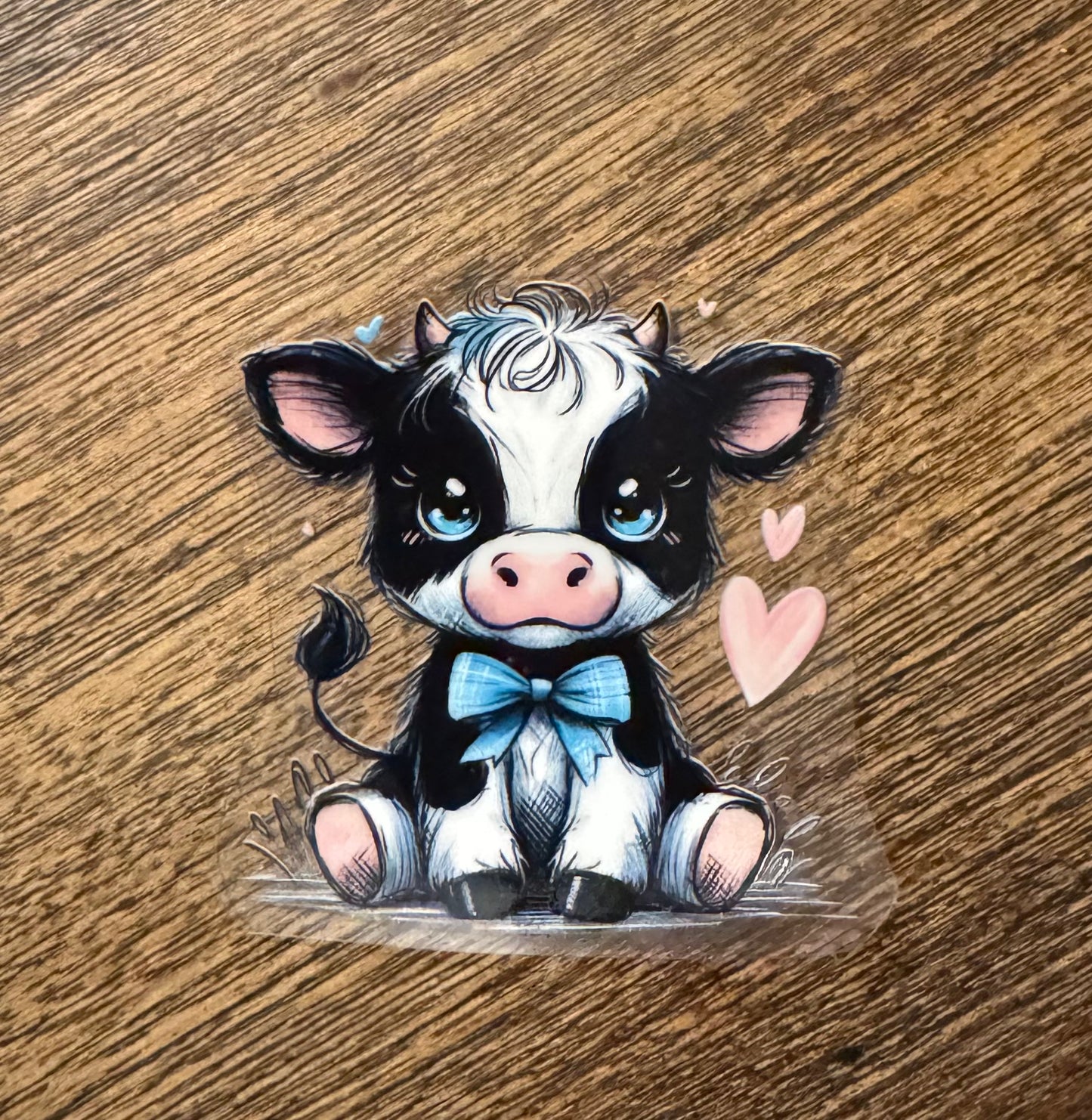 UV DTF Cow Decals