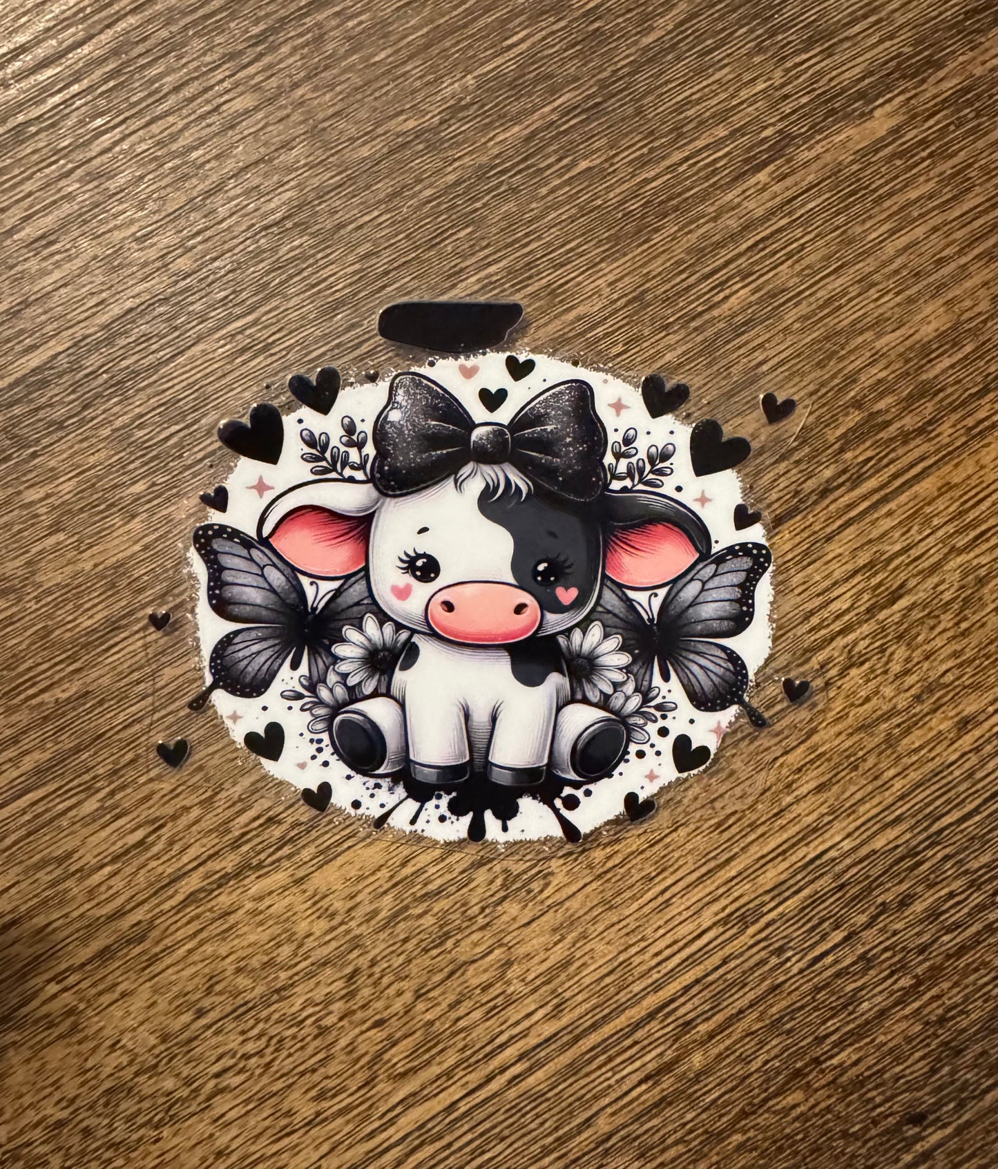 UV DTF Cow Decals