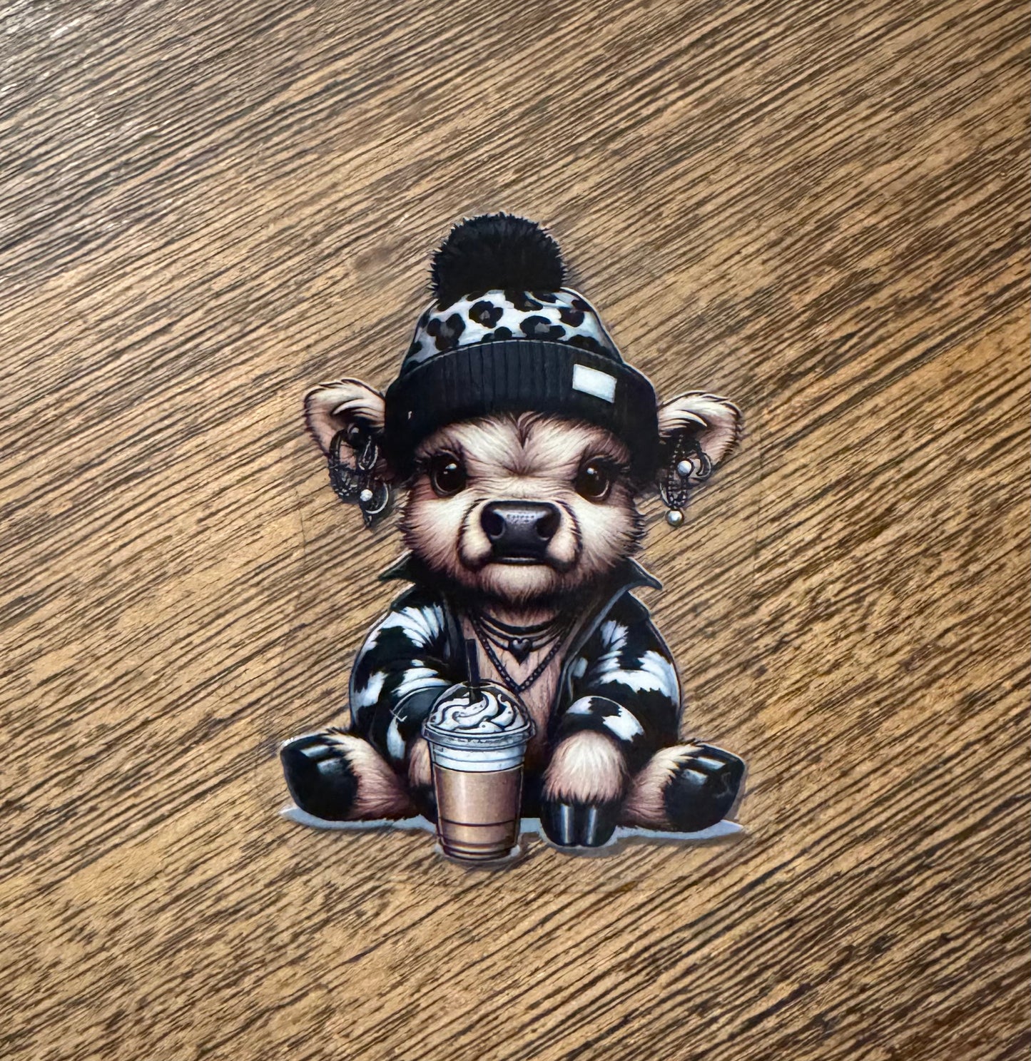 UV DTF Cow Decals