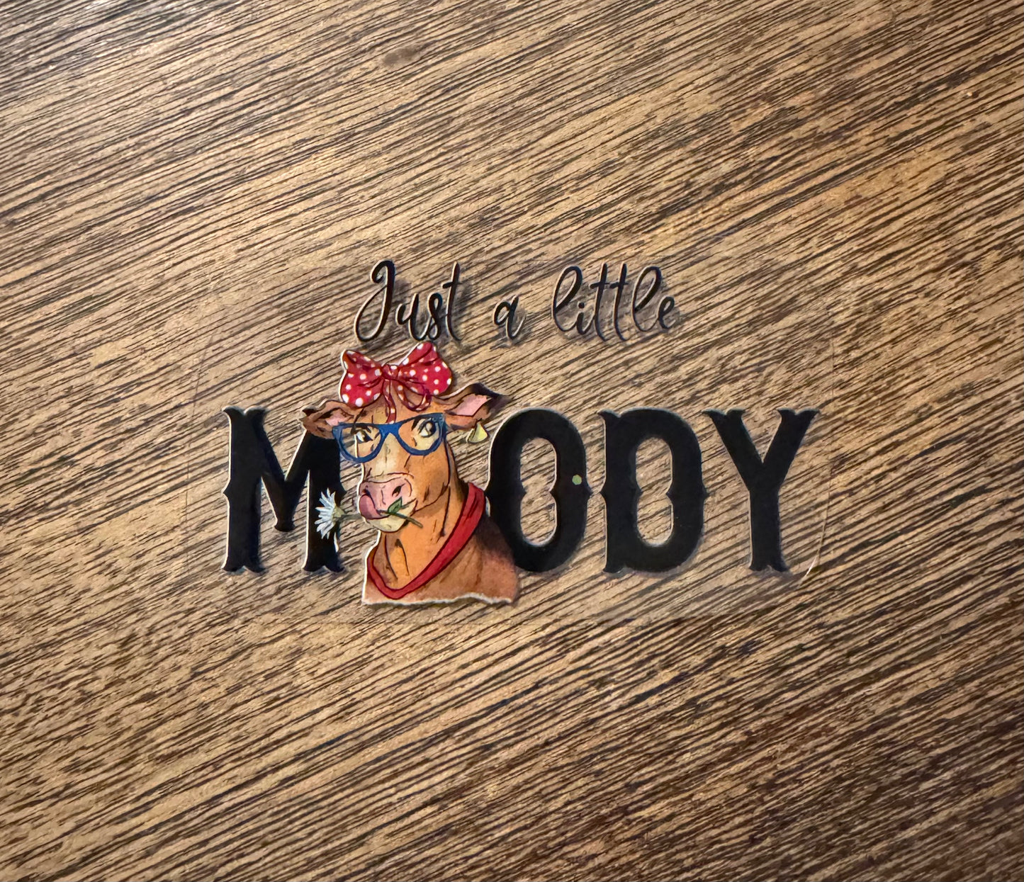 UV DTF Cow Decals