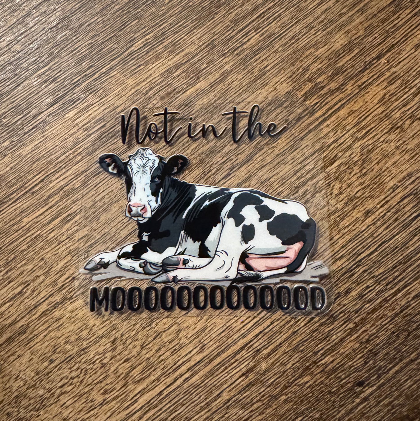 UV DTF Cow Decals