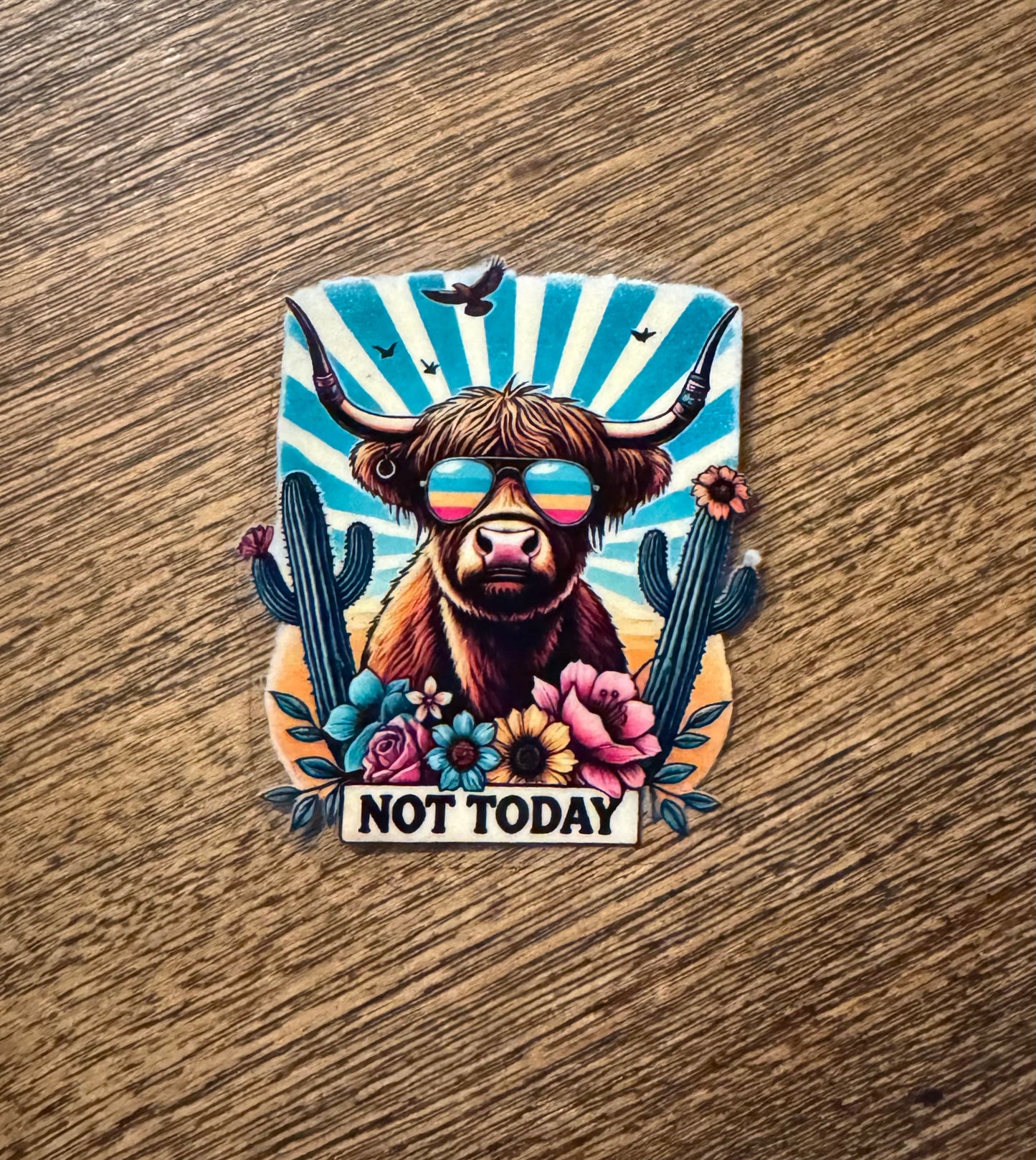 UV DTF Cow Decals
