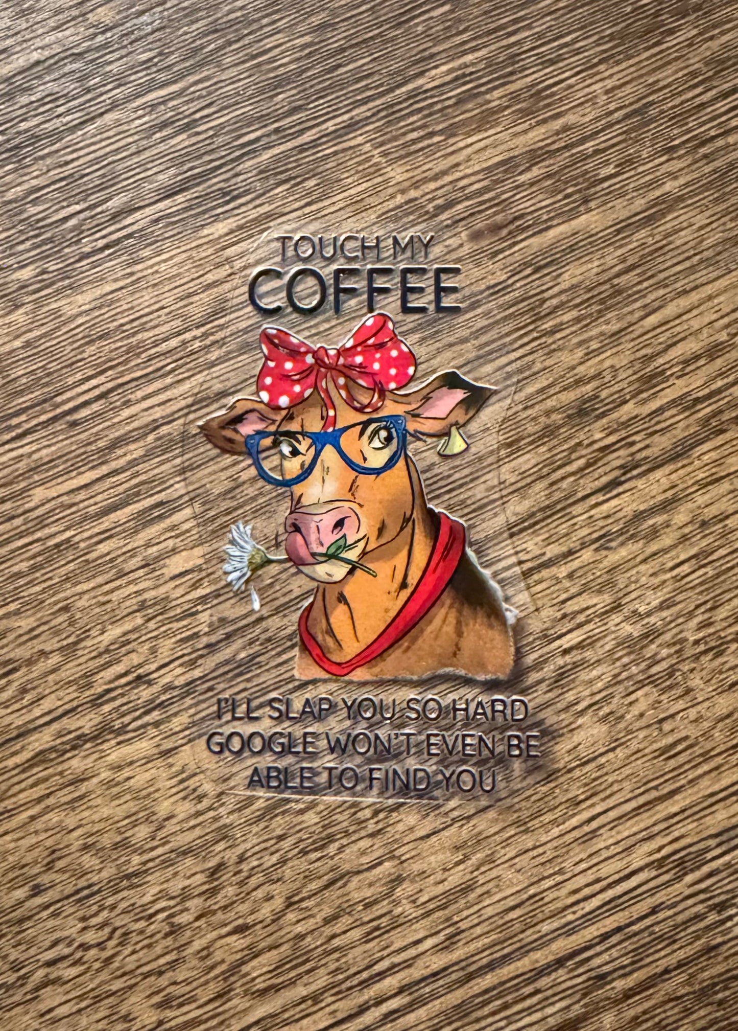 UV DTF Cow Decals