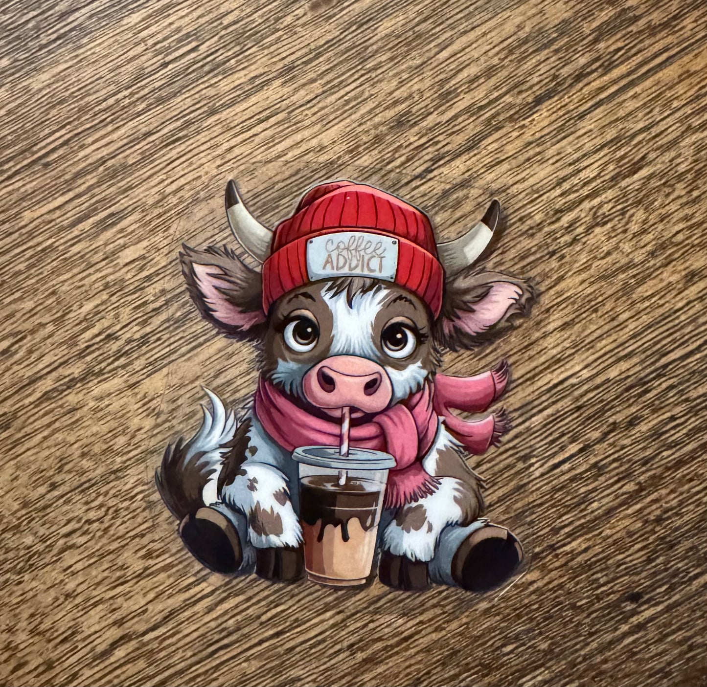 UV DTF Cow Decals