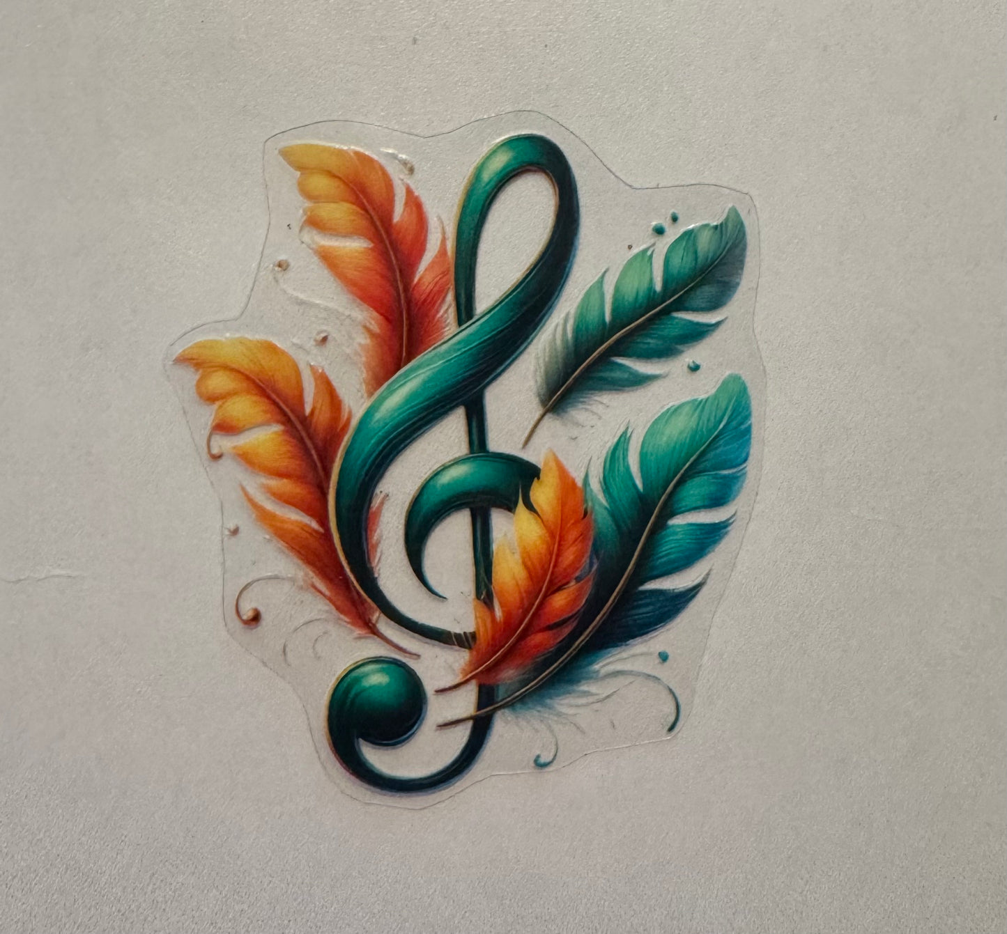 UV DTF Musical Decals