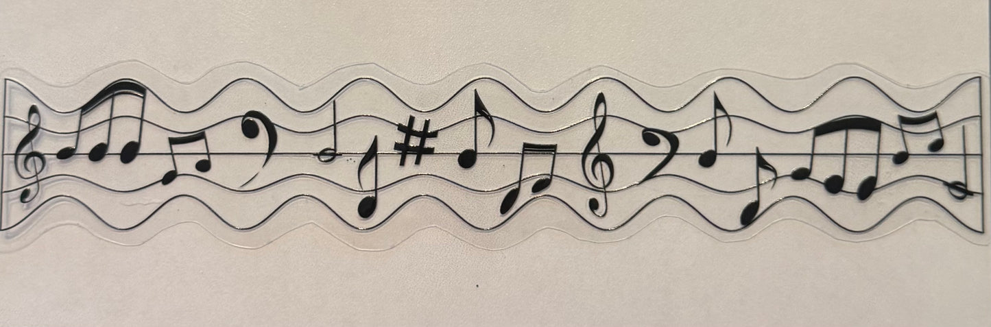 UV DTF Musical Decals