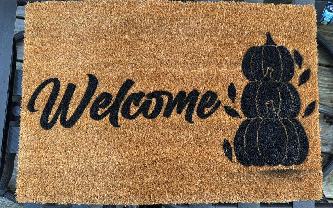 Fall Welcome Door Mat