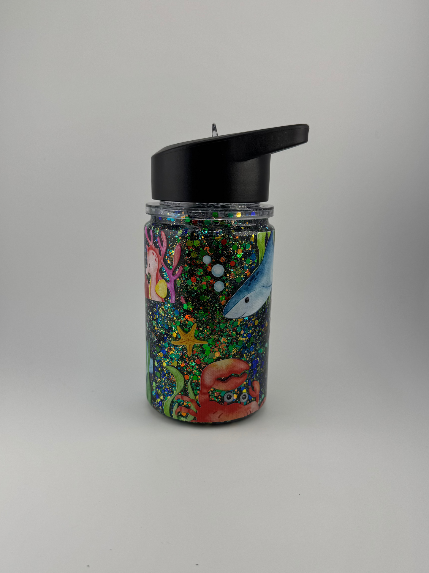 "Under The Sea" 10oz Snow Globe Water Bottle