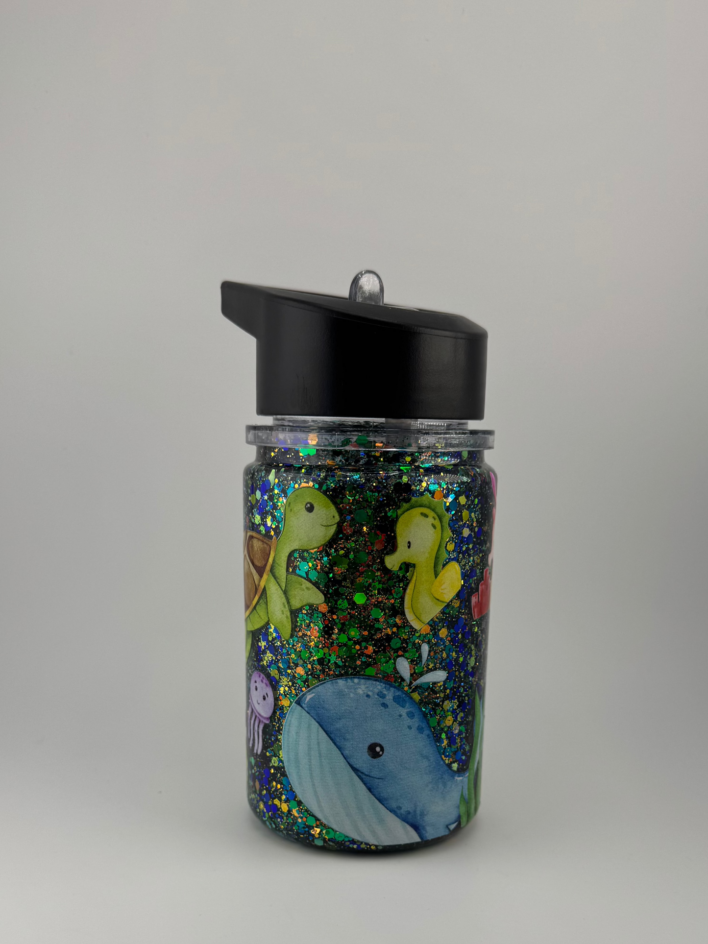 "Under The Sea" 10oz Snow Globe Water Bottle