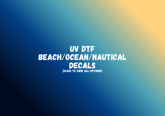 UV DTF Beach - Ocean - Nautical Decals