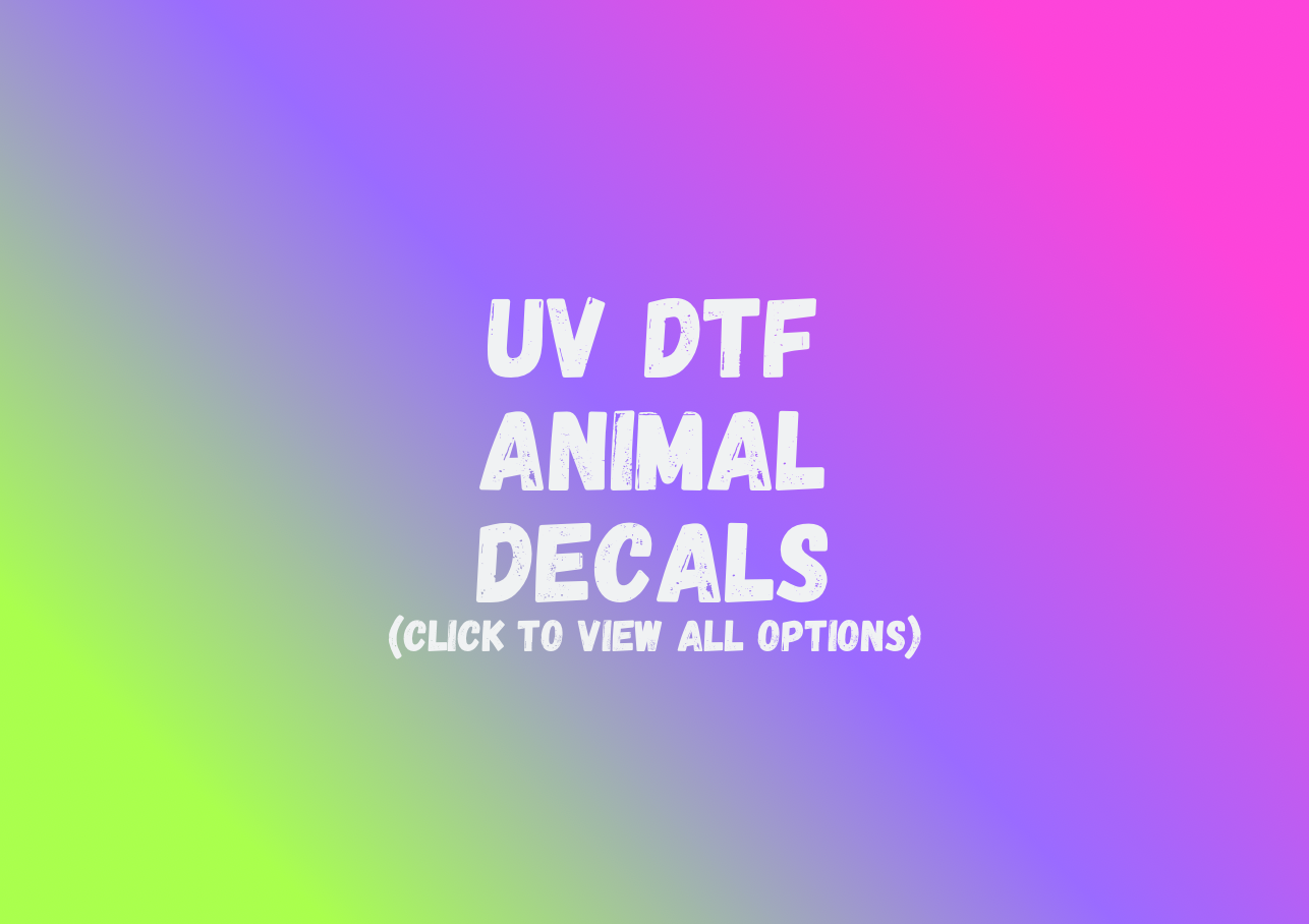 UV DTF Animal Decals