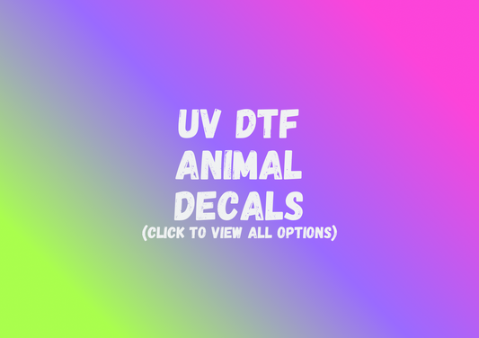 UV DTF Animal Decals