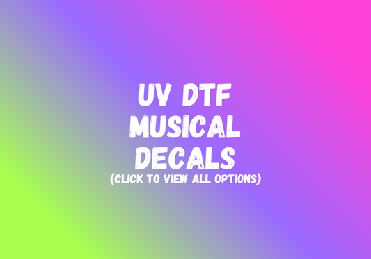 UV DTF Musical Decals